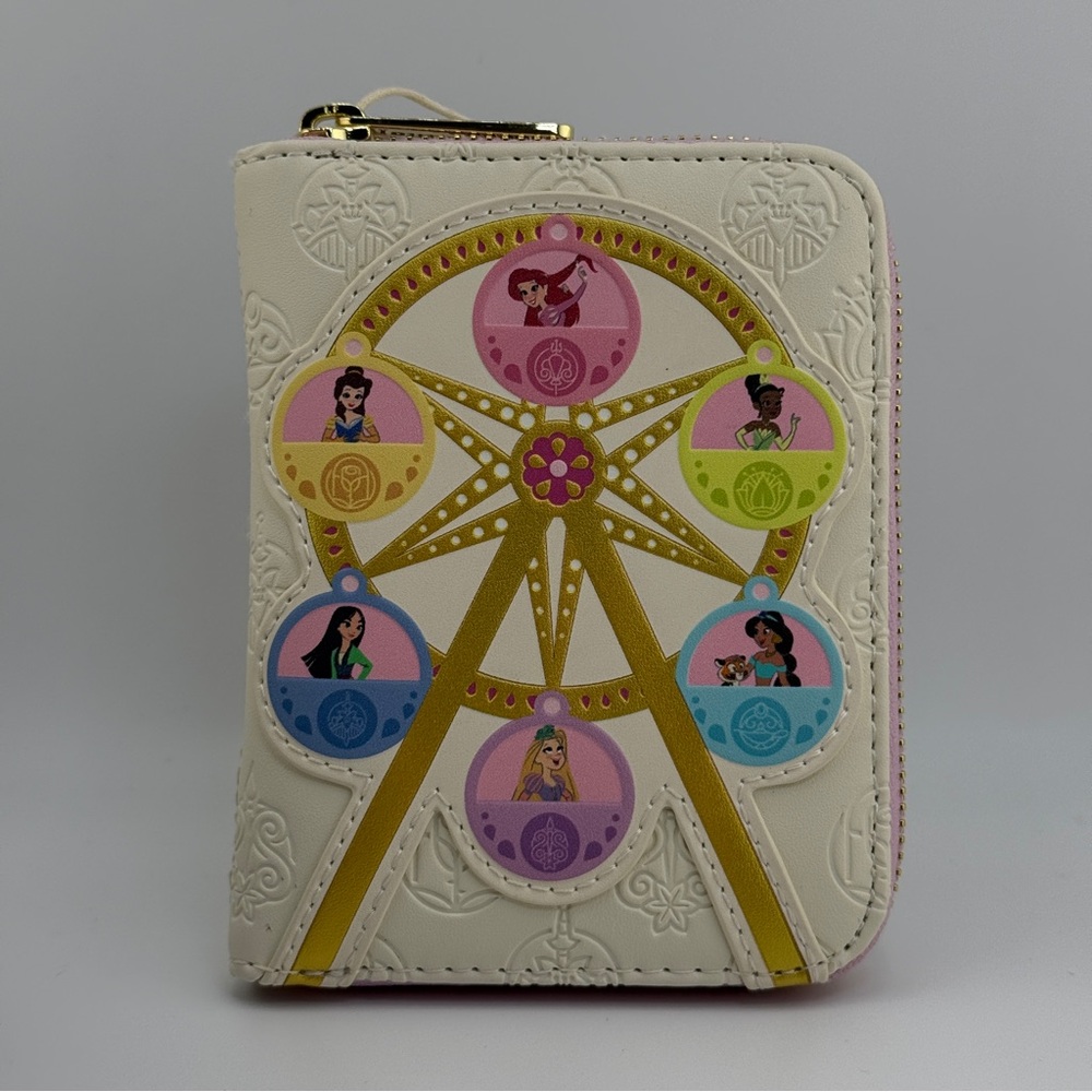 Loungefly Disney Princess Ferris Wheel Small Zip Wallet